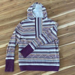 Cruel Girl Aztec Half Zip Hoodie - Size XL